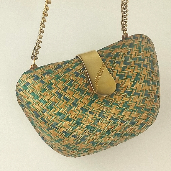 Vintage Bags Vintage Woven Straw Box Purse Clutch Poshmark